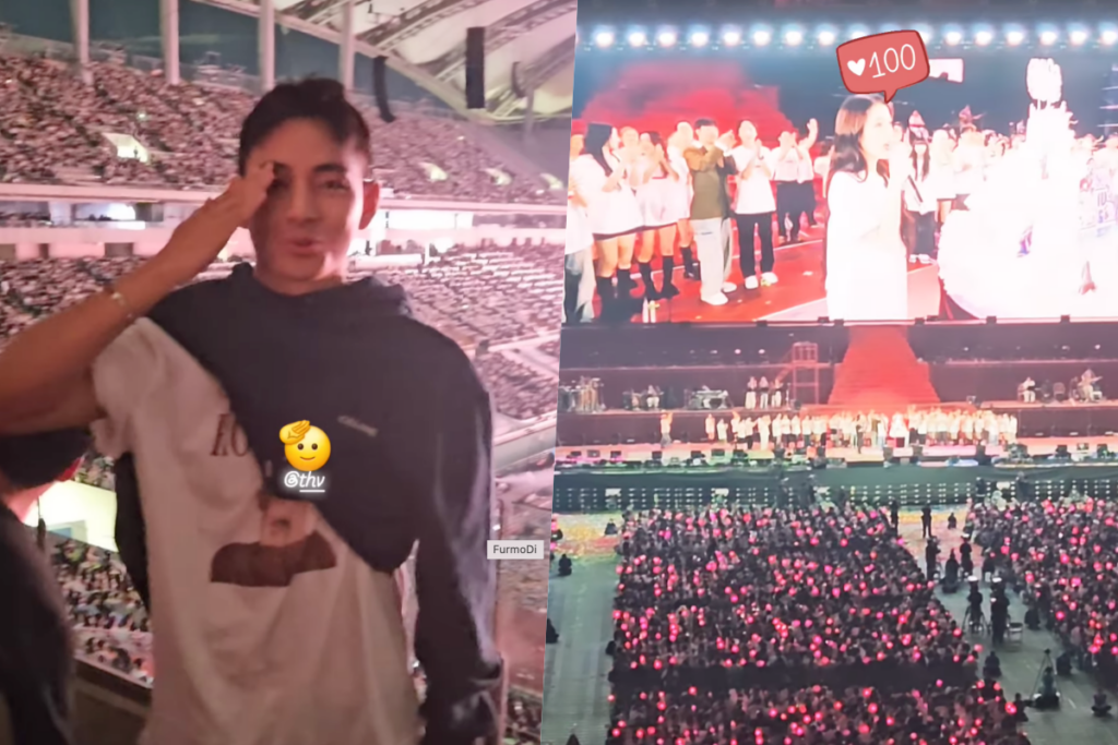 J-Hope e V do BTS atraem atenção no show da IU em Seul